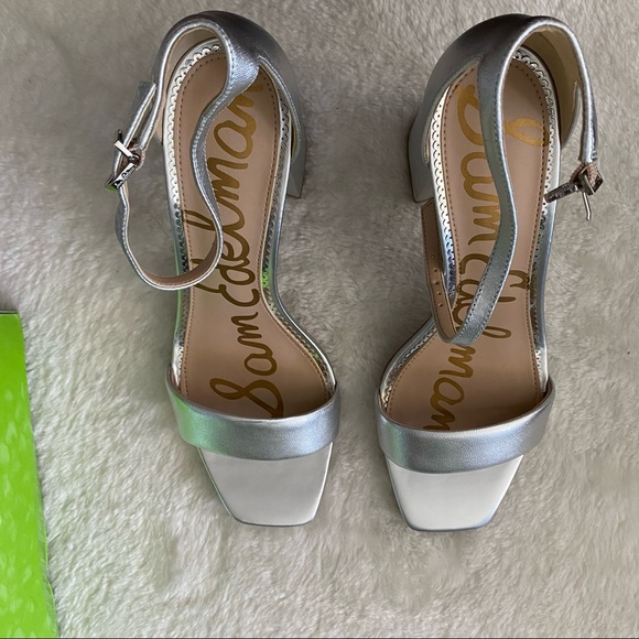 Sam Edelman daniella silver ankle strap sandals - Picture 6 of 8